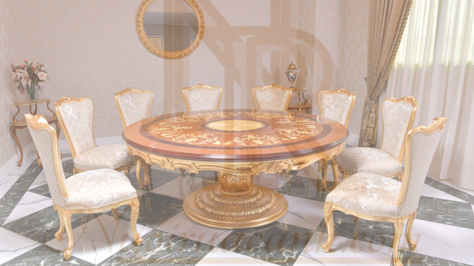 Luxury Round Table and Chairs